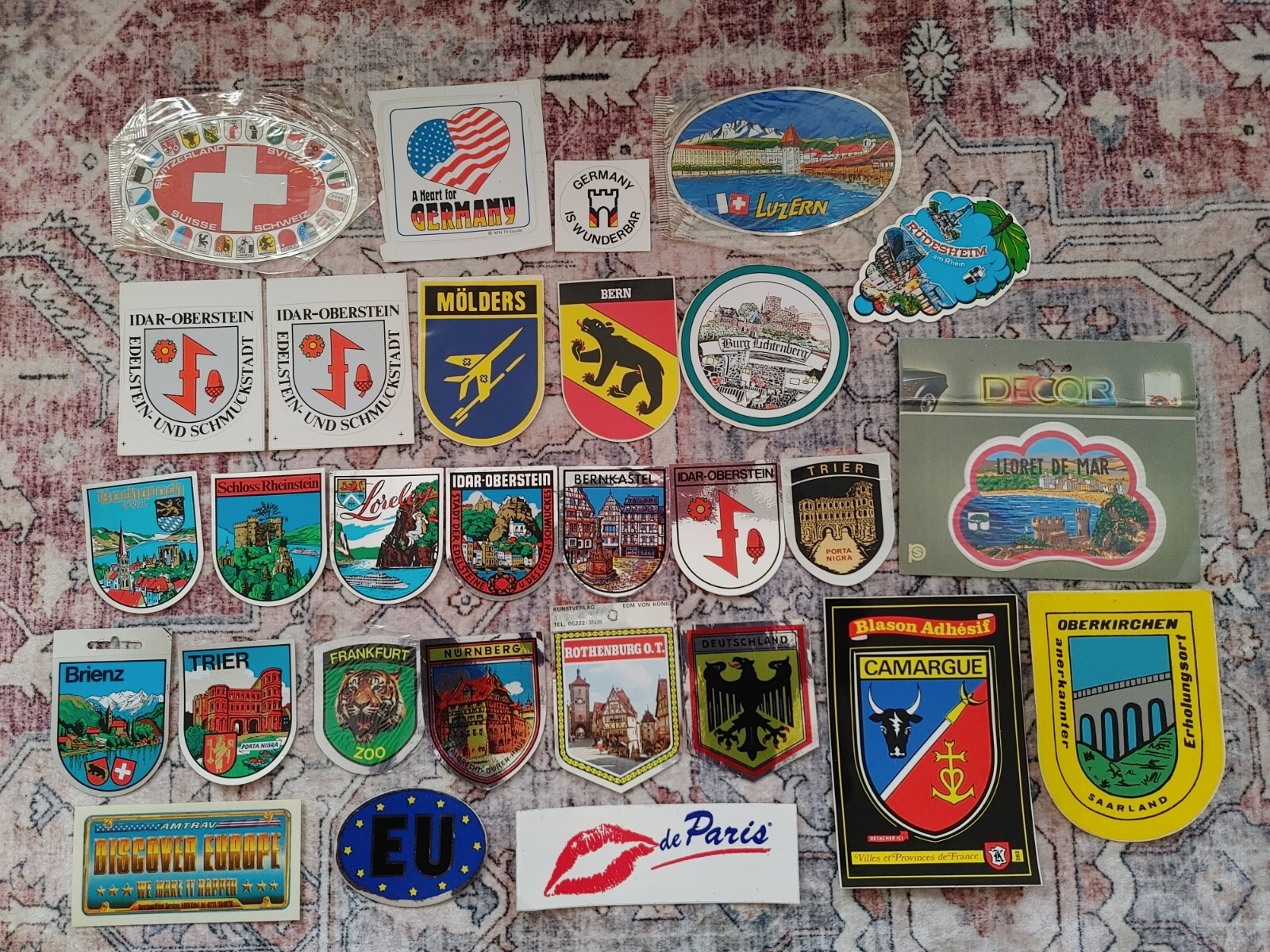 YOUR CHOICE – Vintage Europe Germany France International Travel Stickers