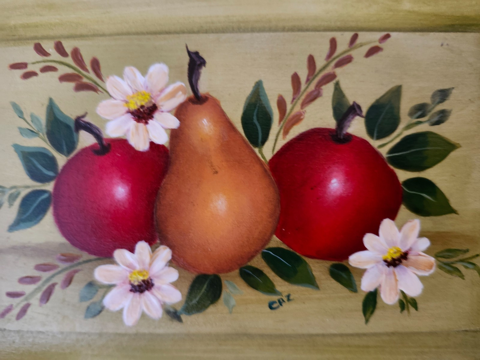 Hand Painted Wooden Plaque 8 X 5.5 “