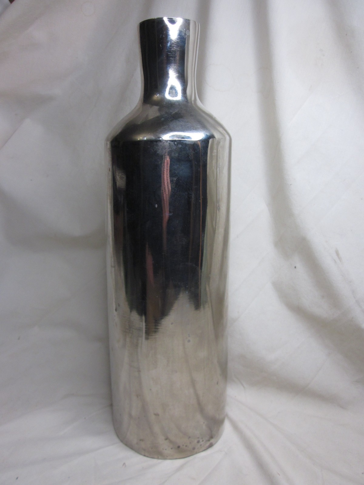 large metal vase 16″ reflective modern contemporary decorative flower home decor