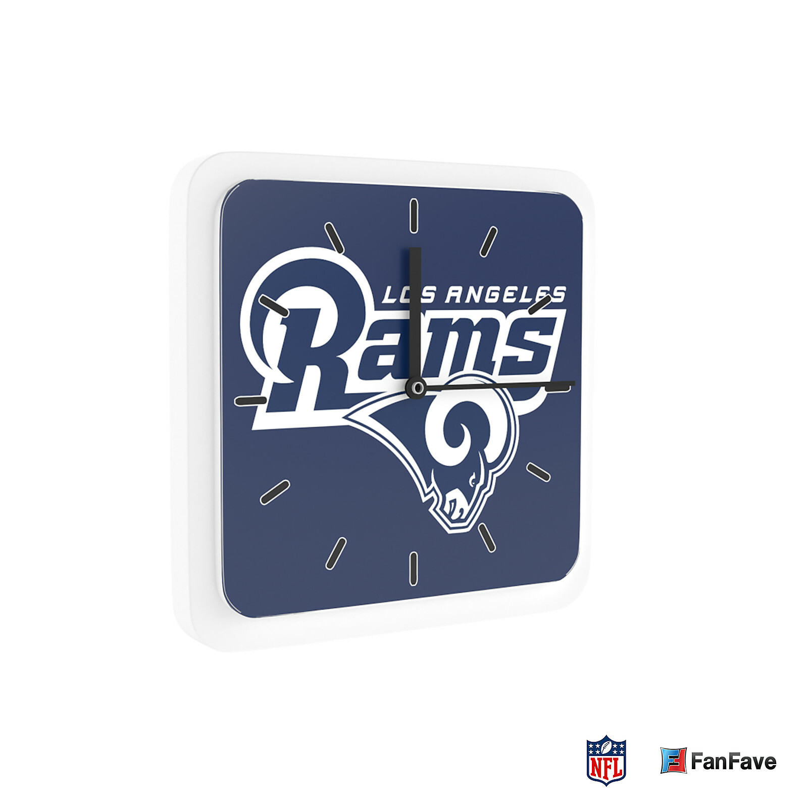 New 3 in 1 NFL Los Angeles Rams Home Office Decor Wall Desk Magnet Clock 6″