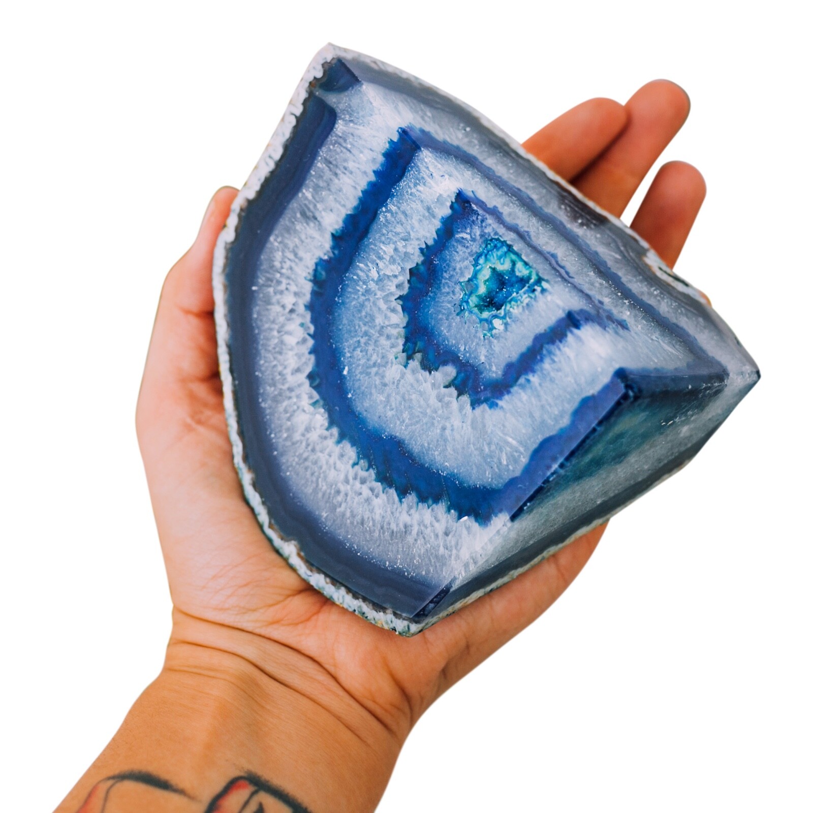 3 to 6 lb Agate Bookends Blue Agate Bookend Pair Geode Bookend Home Decor