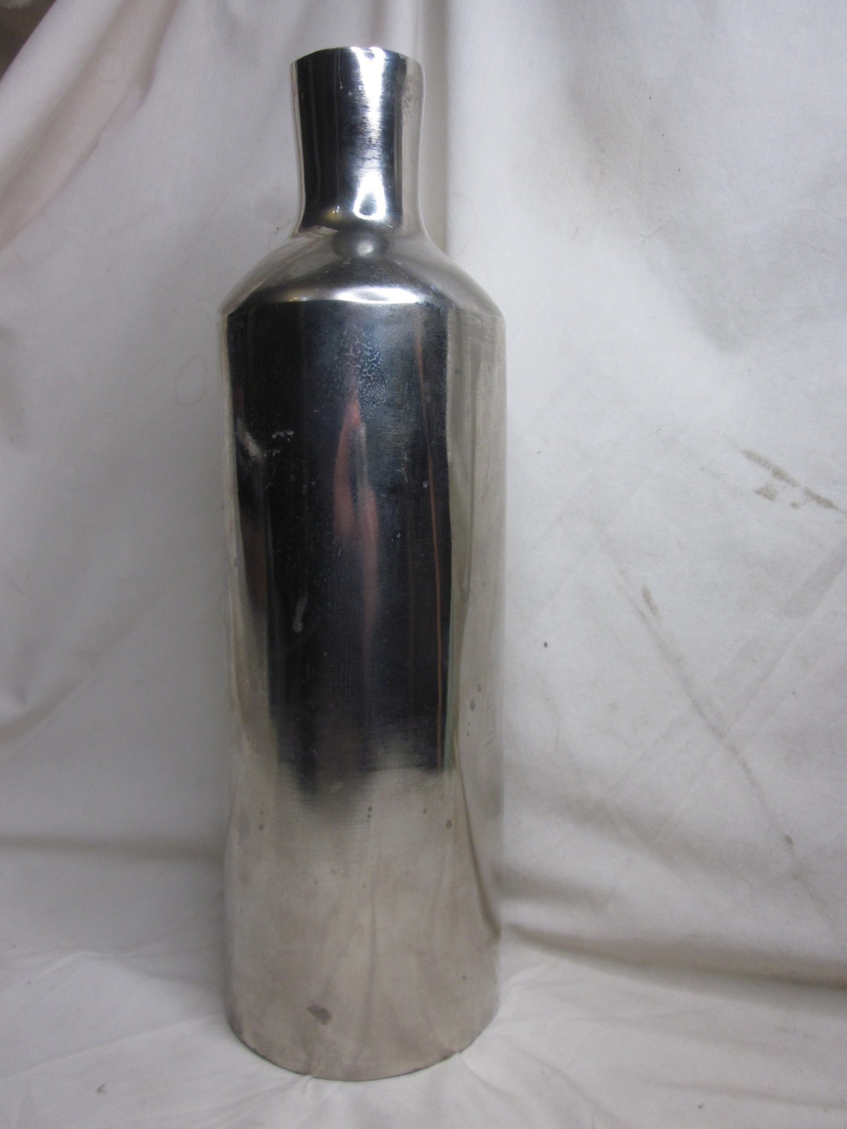 large metal vase 16″ reflective modern contemporary decorative flower home decor