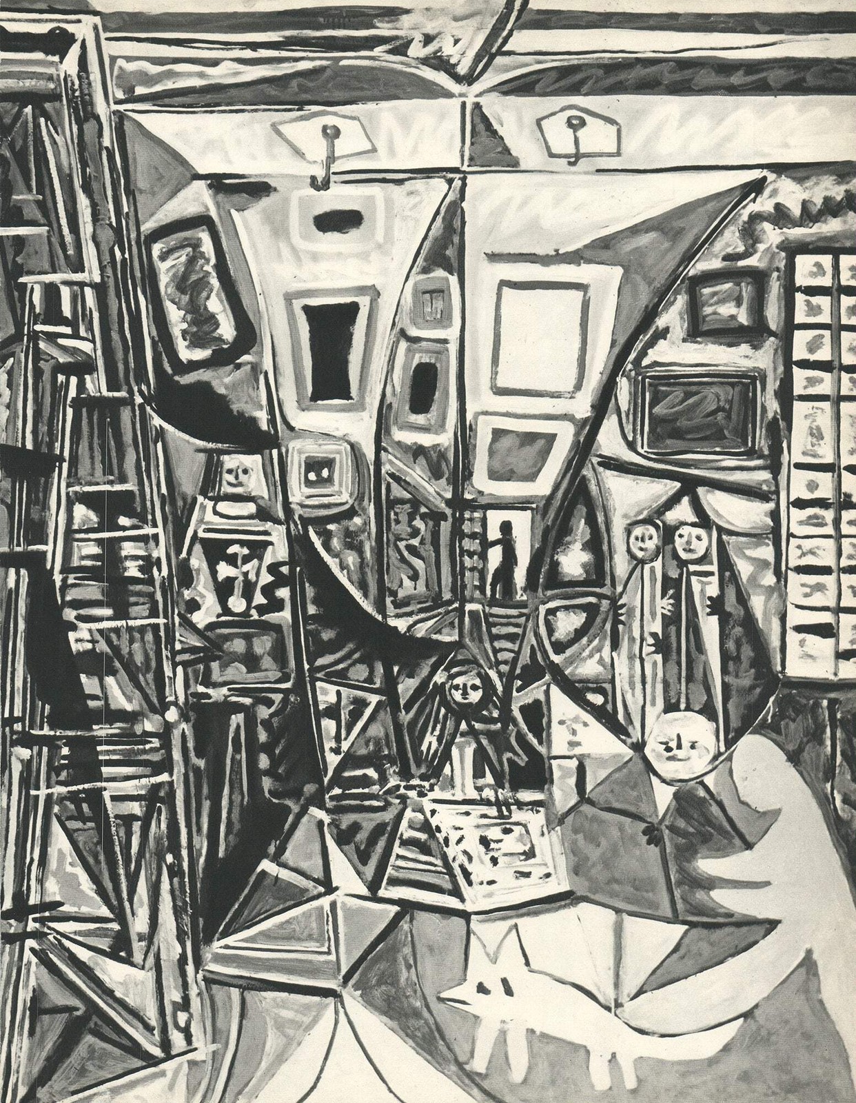 PABLO PICASSO Les Menines 12.25″ x 9.5″ Offset Lithograph 1971 Cubism Pablo Pica