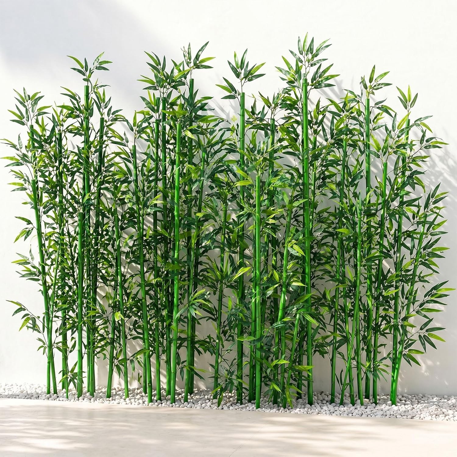4 FT Fake Bamboo Plant Indoor: 10 Packs Artificial Tall Tree Decor, Faux Bamboo
