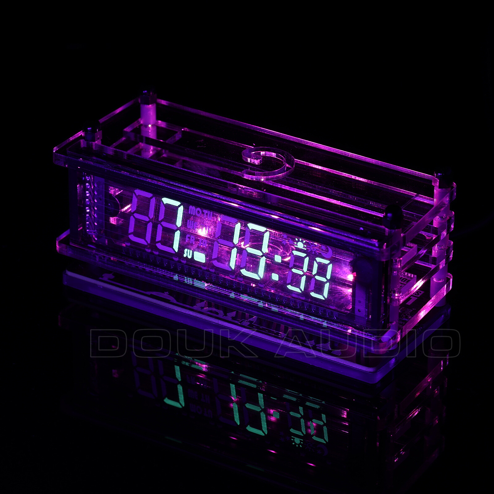 Vintage VFD Tube Clock USB Desktop Decor Clock RGB LED Clock Ref Nixie Tube Era