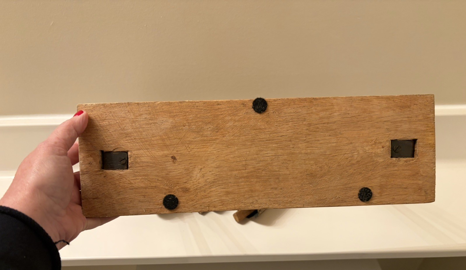 Hanging Bell Graduated Chimes Table Top Metal & Wood /Leather Striker Meditation