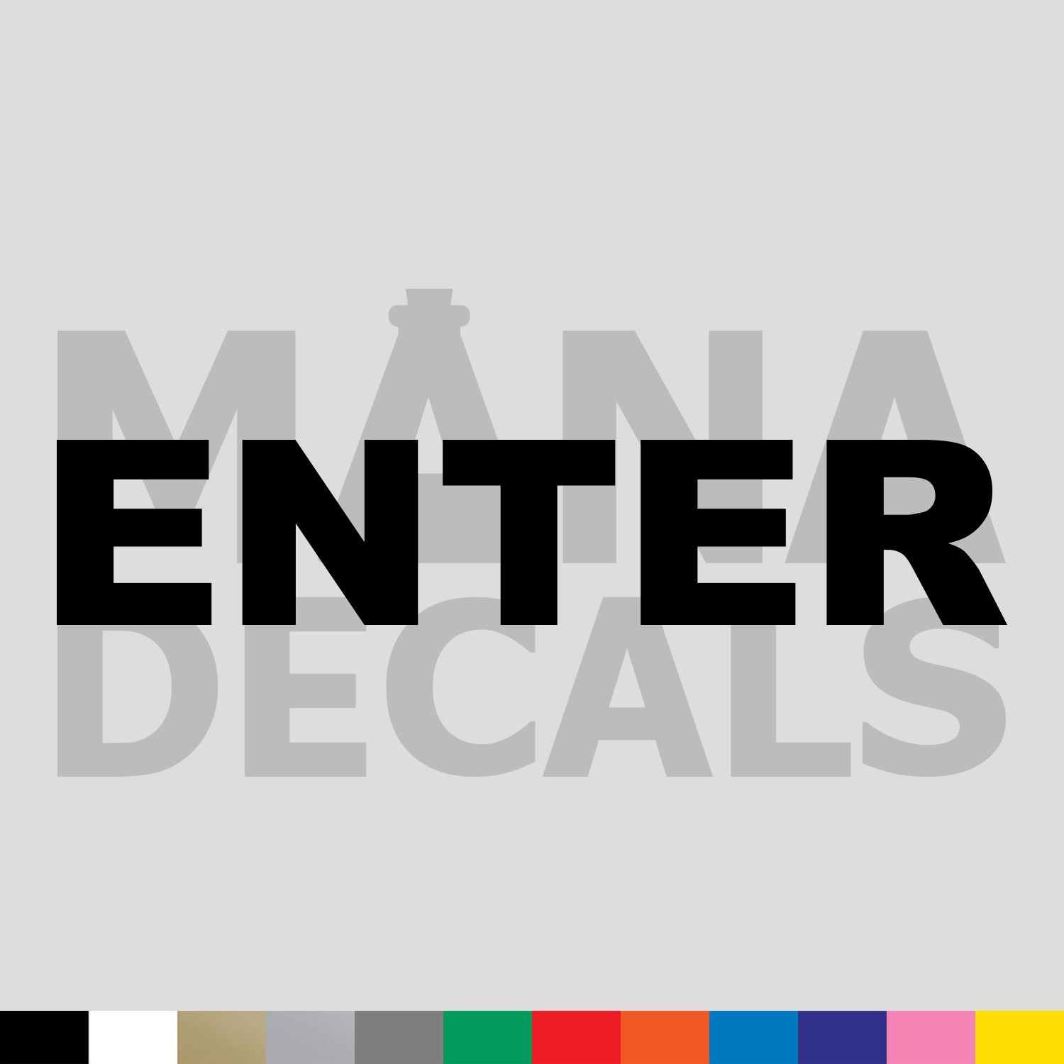 ENTER Vinyl Die Cut Decal Sticker – Door Sign
