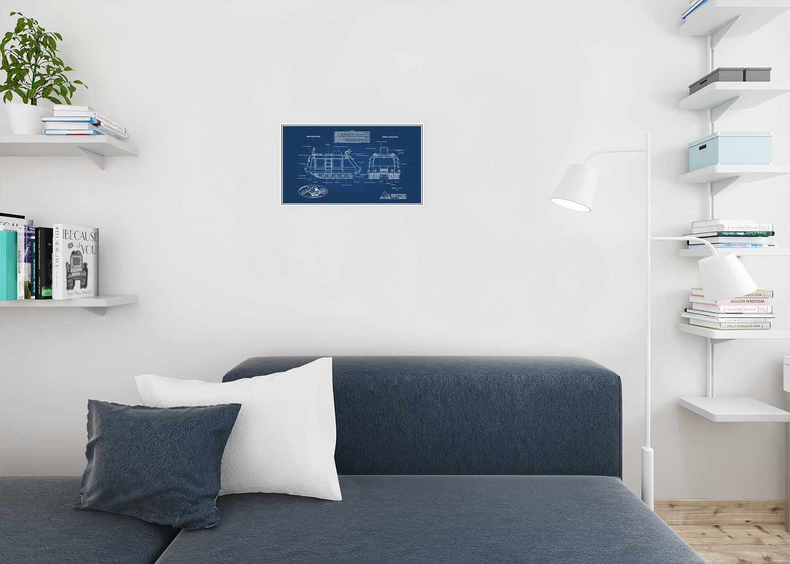Lost In Space Chariot Blueprint Cool Wall Decor Art Print Poster 12×18