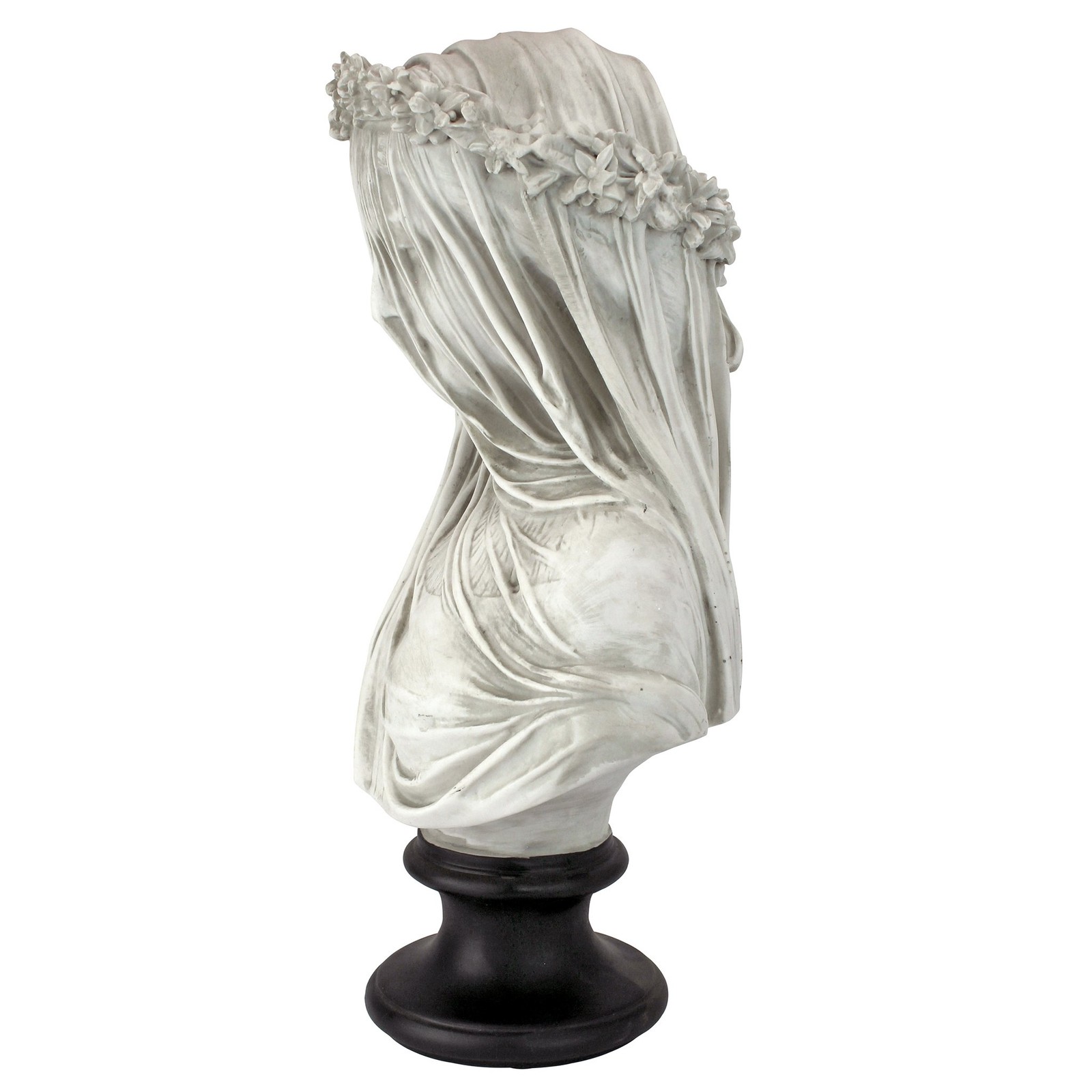 Design Toscano Veiled Maiden Indoor Bust Statue, 9 Inch Wide, 14 Inch Tall, …