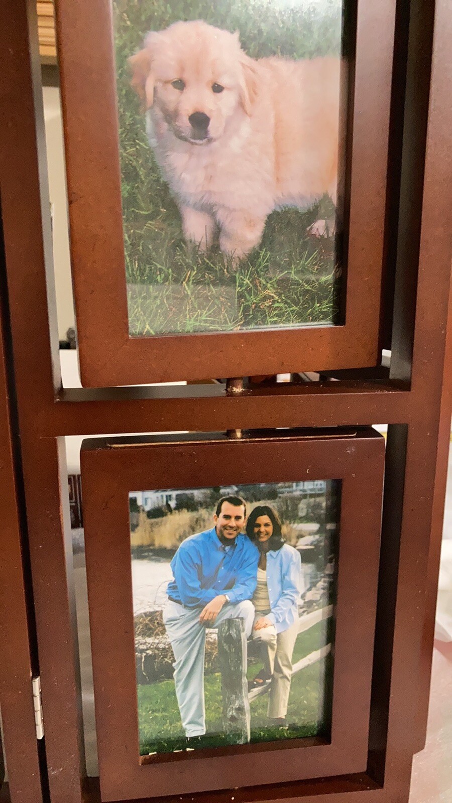 Burnes of Boston Folding Tabletop Photo Frame Holds 12 Photos