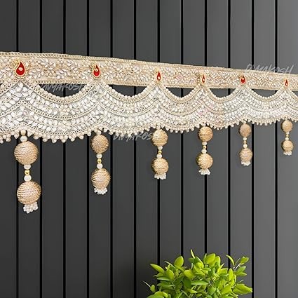 Golden Door Toran 38 | Luxury Festoon Bandhanwar for Main Entrance