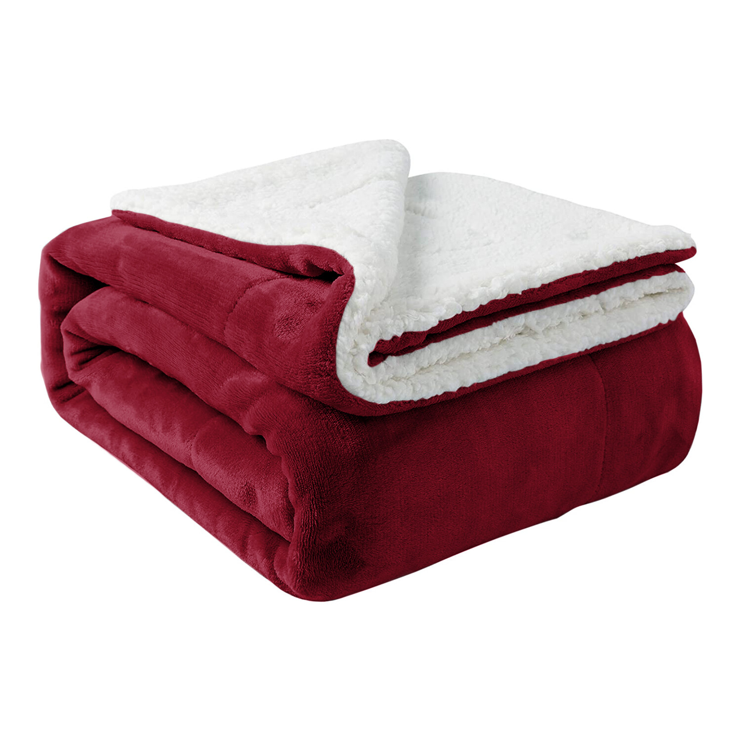 Reversible Sherpa Fleece Throw Twin Queen Size Soft Warm Sofa Bed Couch Blankets
