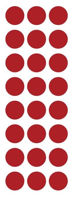 1″ Red Round Label Dots Stickers Color Coding Inventory 1 Inch Dot