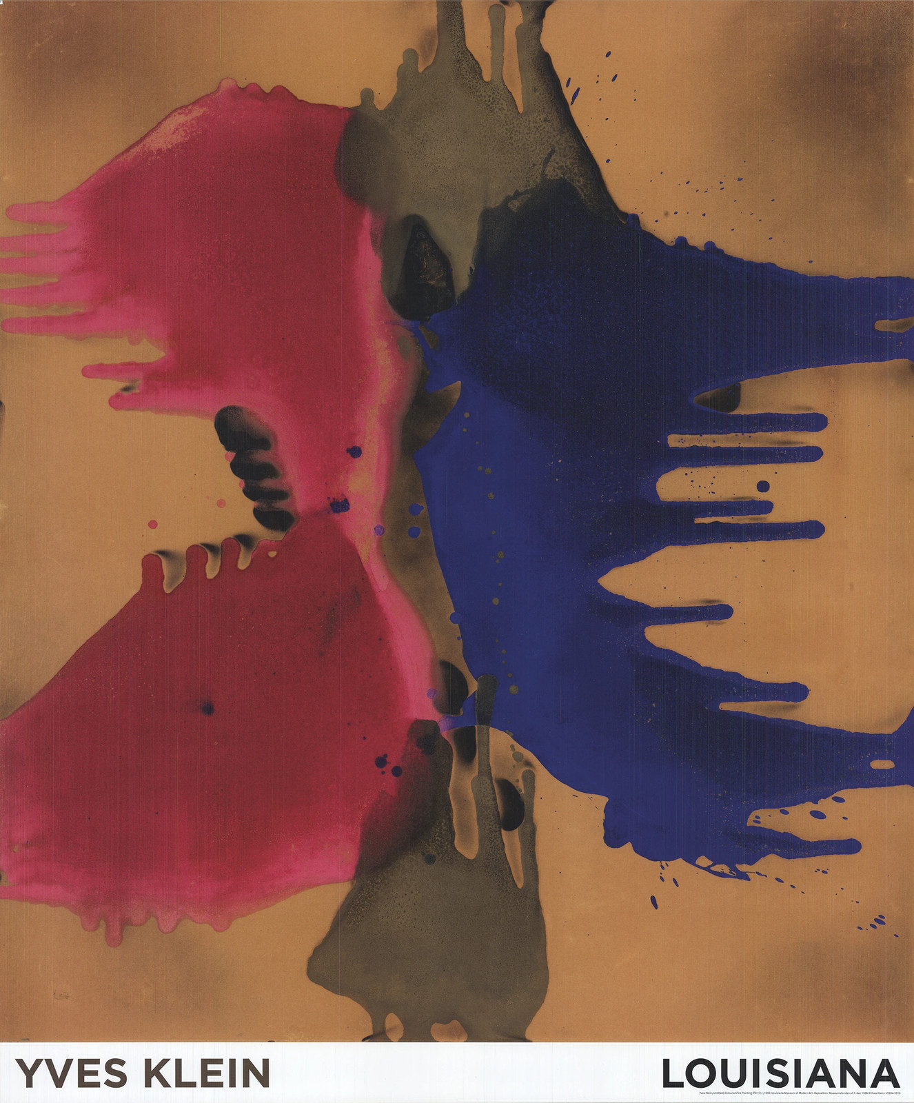 YVES KLEIN Untitled, Coloured Fire Painting (FC17) 28″ x 23.5″ Offset Lithograph