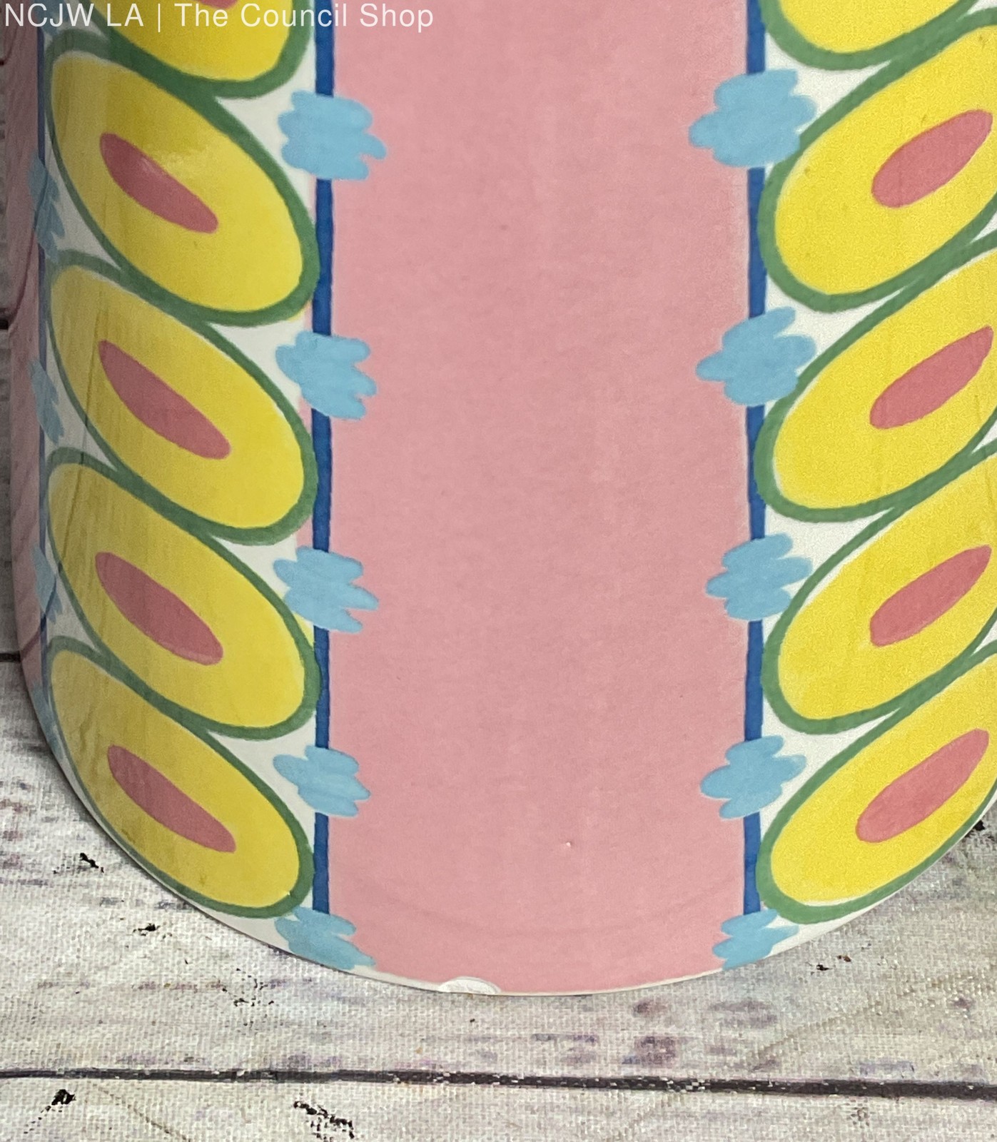 Bjørn Wiinblad Eva Glazed Porcelain 9″ Vase Multicolor
