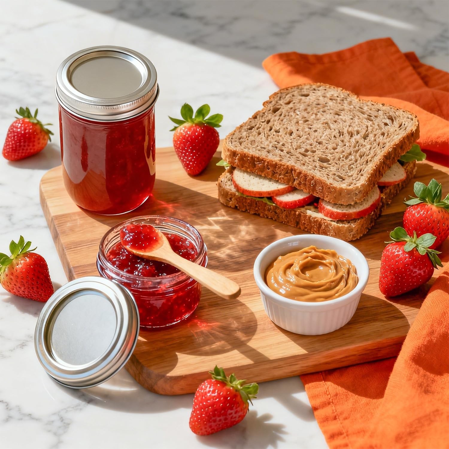 ComSaf Mini Mason Jars 4oz – 8 Pack, Regular Mouth 4oz*8 regular mouth, Clear