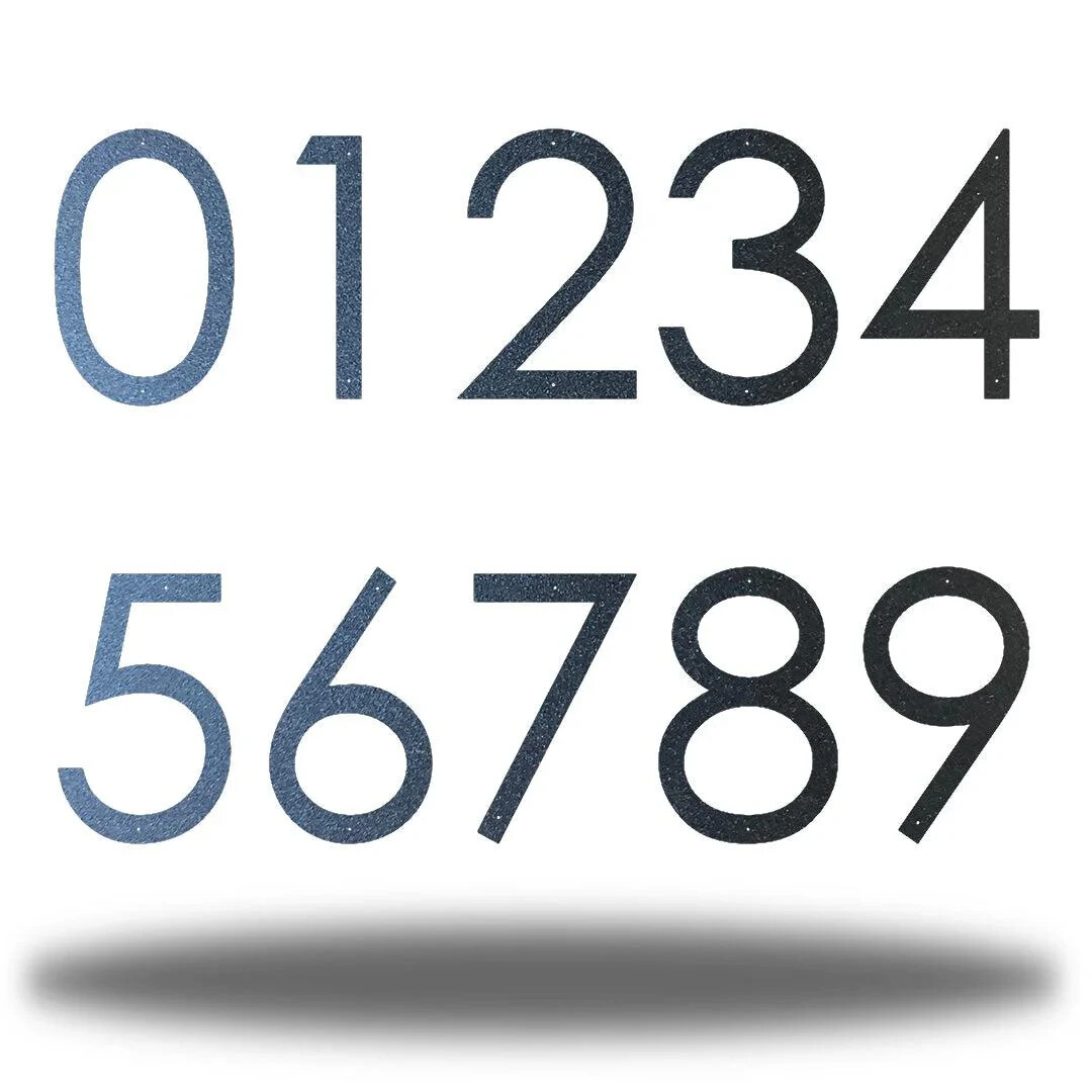 6-18in Metal Modern House Address Numbers