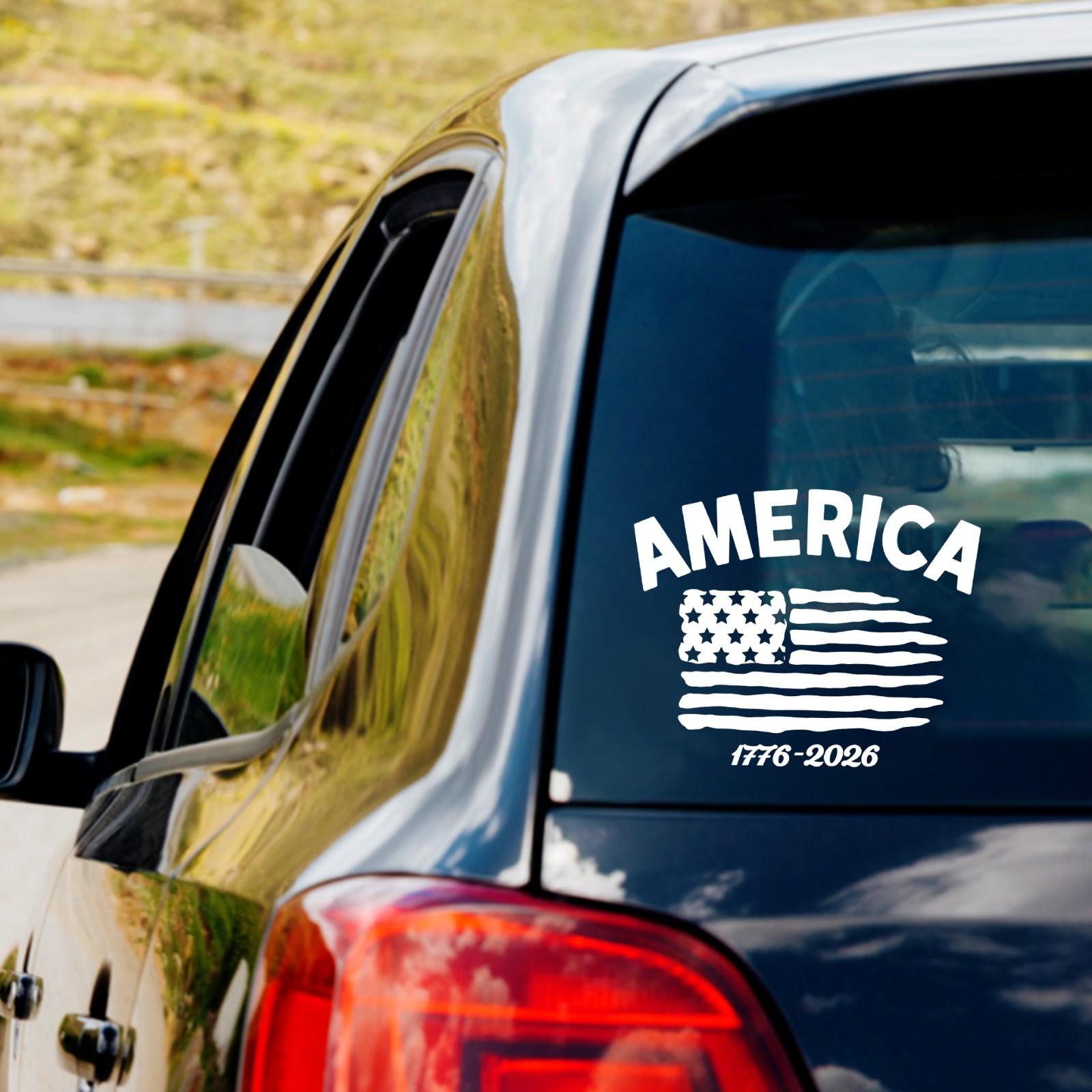 1776 – 2026 Patriotic USA Flag Vinyl Decal Sticker America 250 years Anniversary