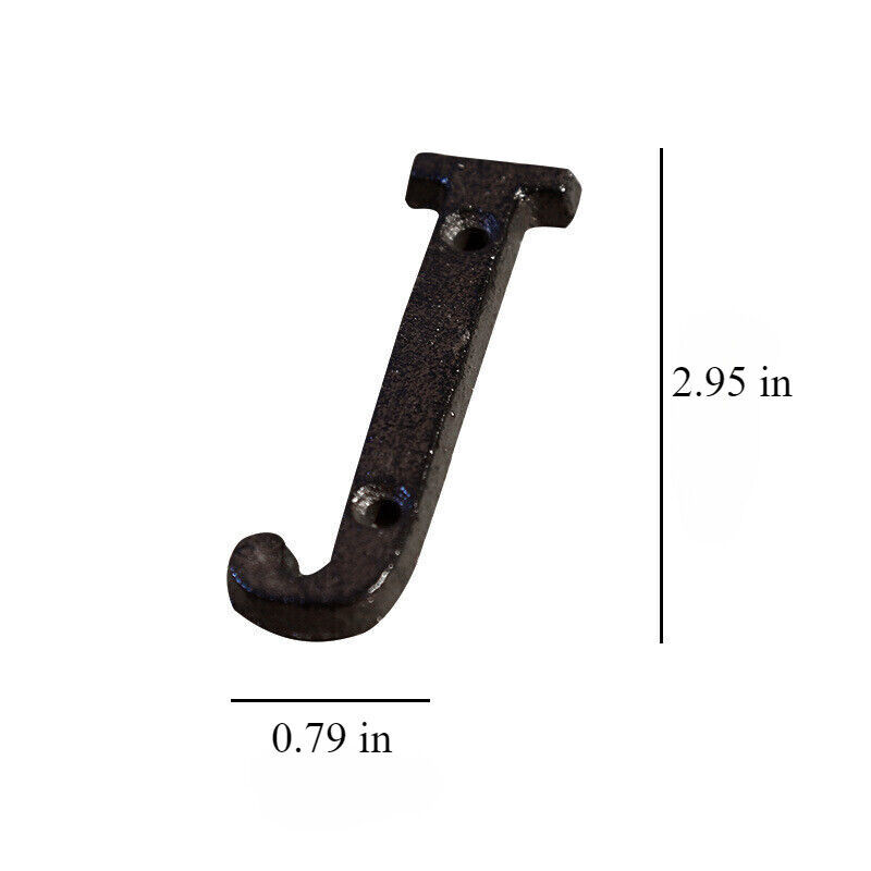 Cast Wrought Iron Black Antique House Door Alphabet Letters and Numbers HOT!