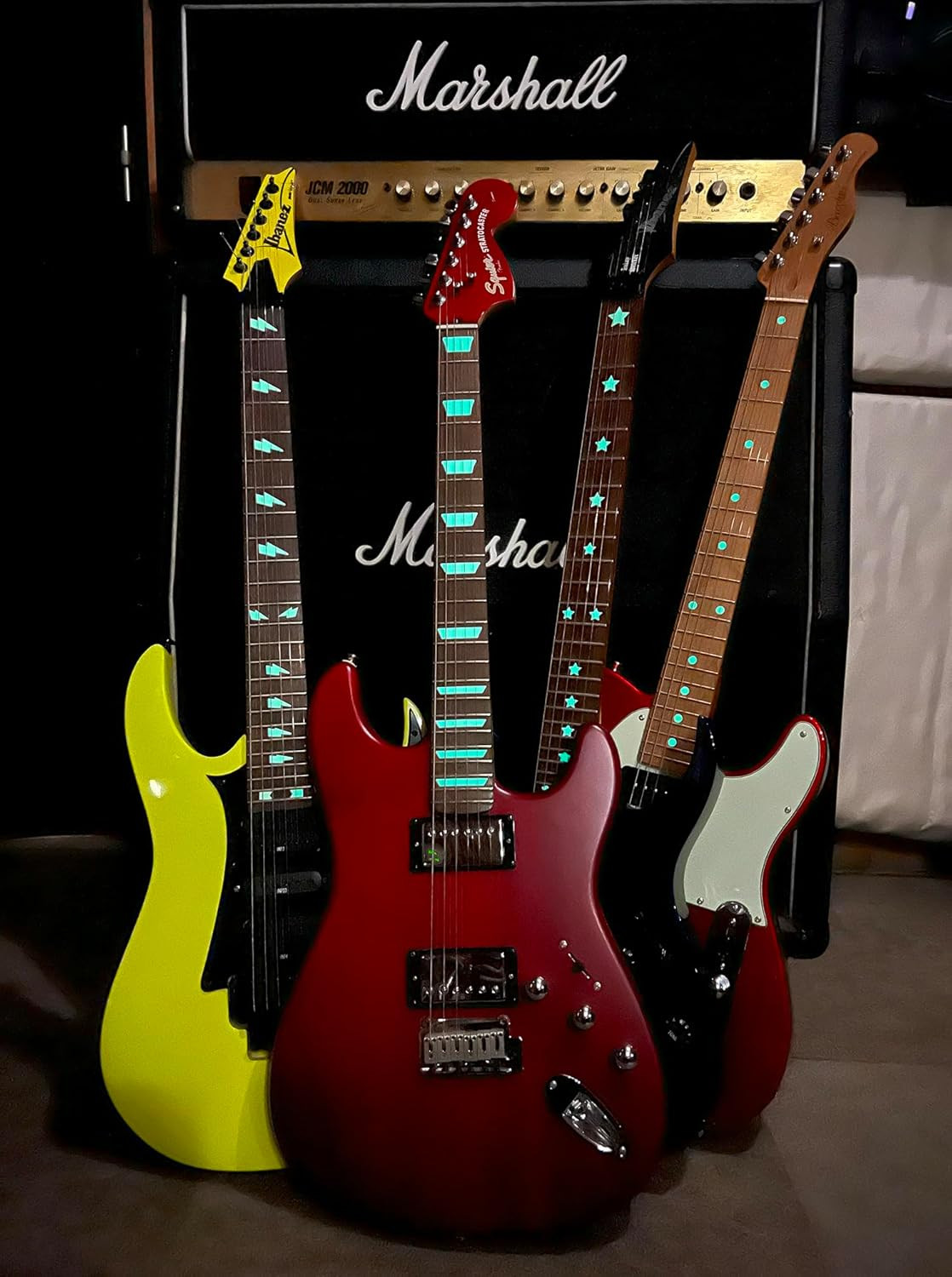 Glow in the Dark/Stars – Fret Markers for Guitars & Bass/Sticker/Decal by