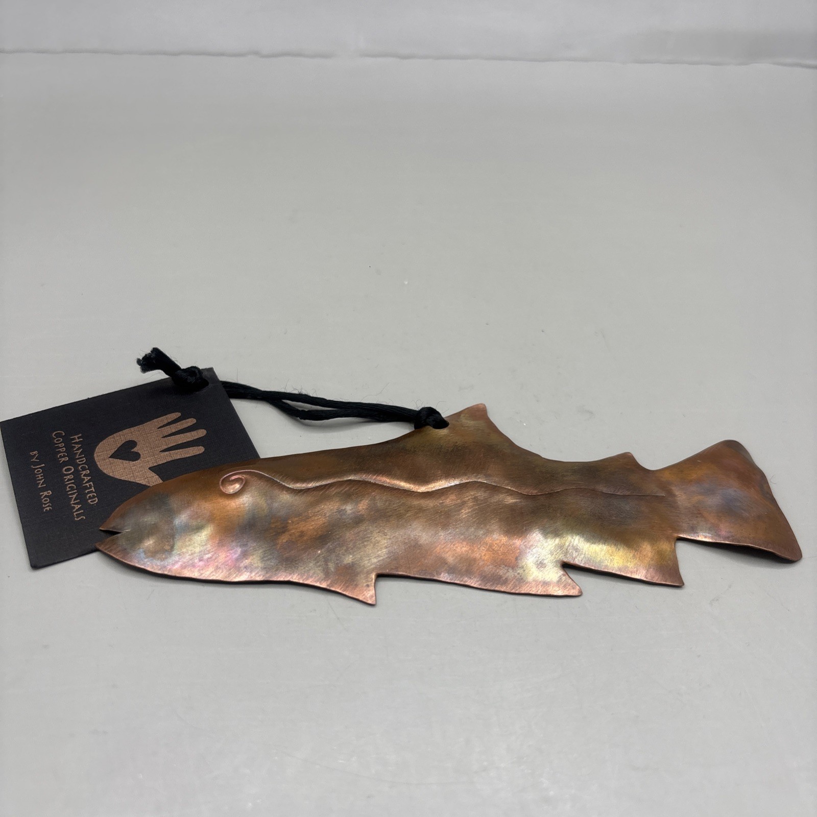 Copper Fish Decor Sculpture 6” Length