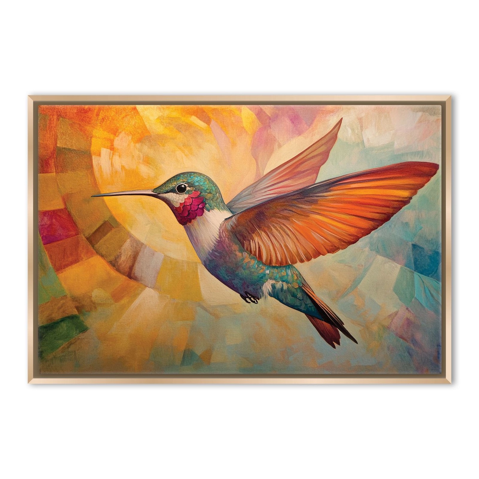 Hummingbird Canvas Print Extra Large Wall Decor Ready To Hang Living Room Decor