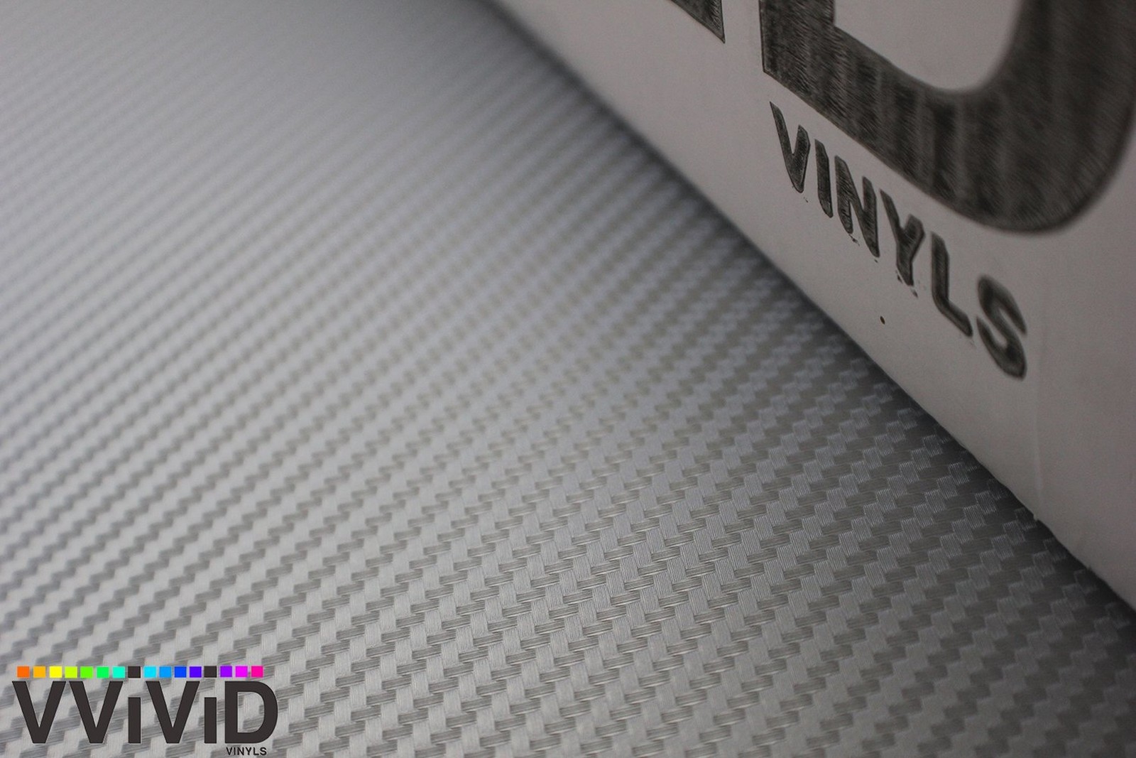 VVIVID XPO Sterling Silver 3D Carbon Fiber 5 Feet x 1 Foot Vinyl Wrap Roll wi…