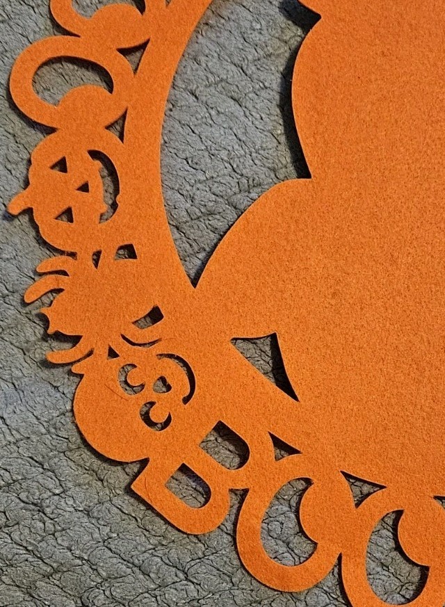 Owl Wall Decoration Round Orange 15 Inches