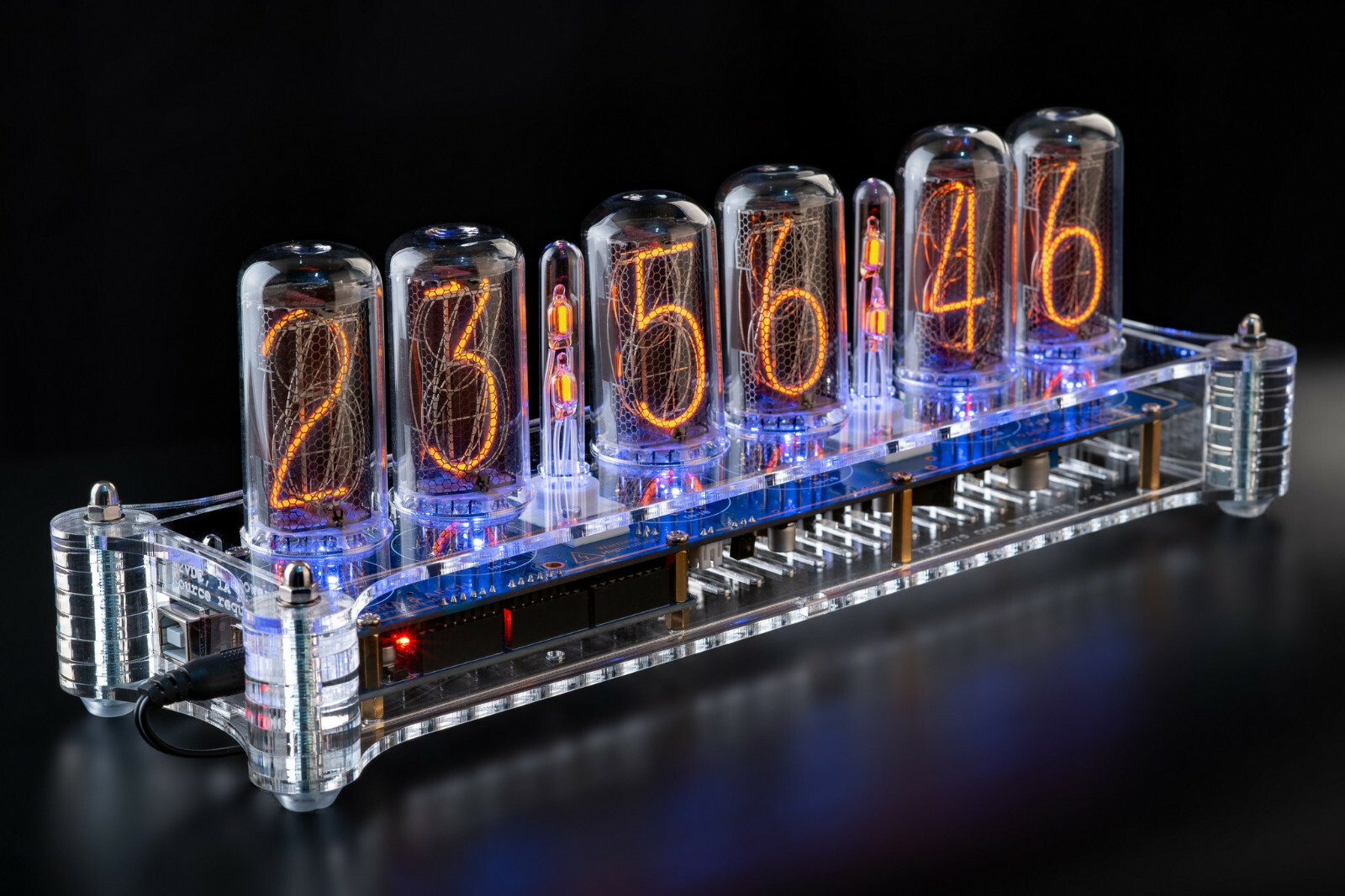 IN-18 Arduino Shield Nixie Tubes Clock in Acrylic Case [TUBES OPTIONAL]