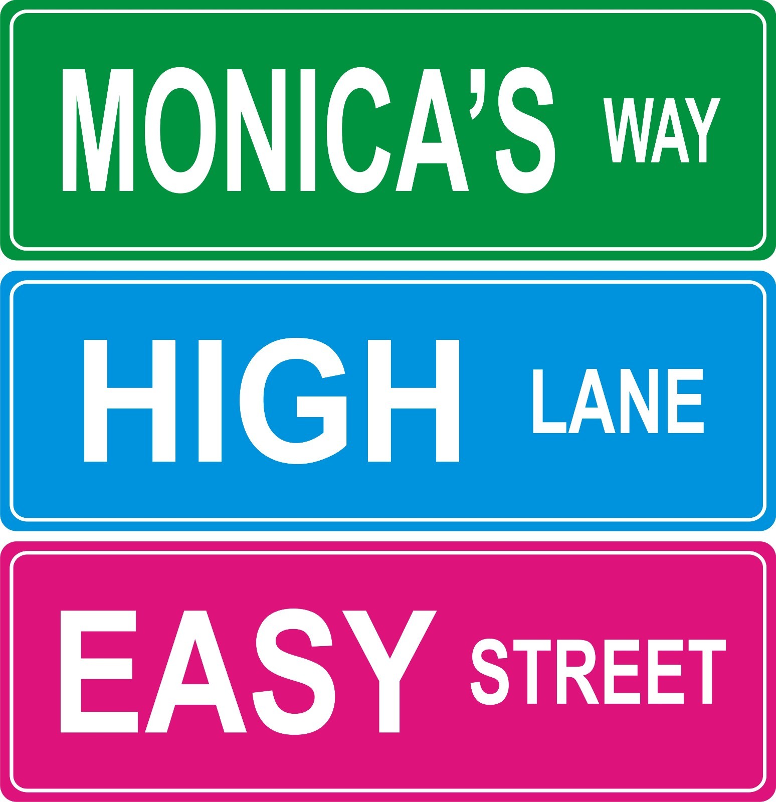 Custom Street Sign – 4×12 inches