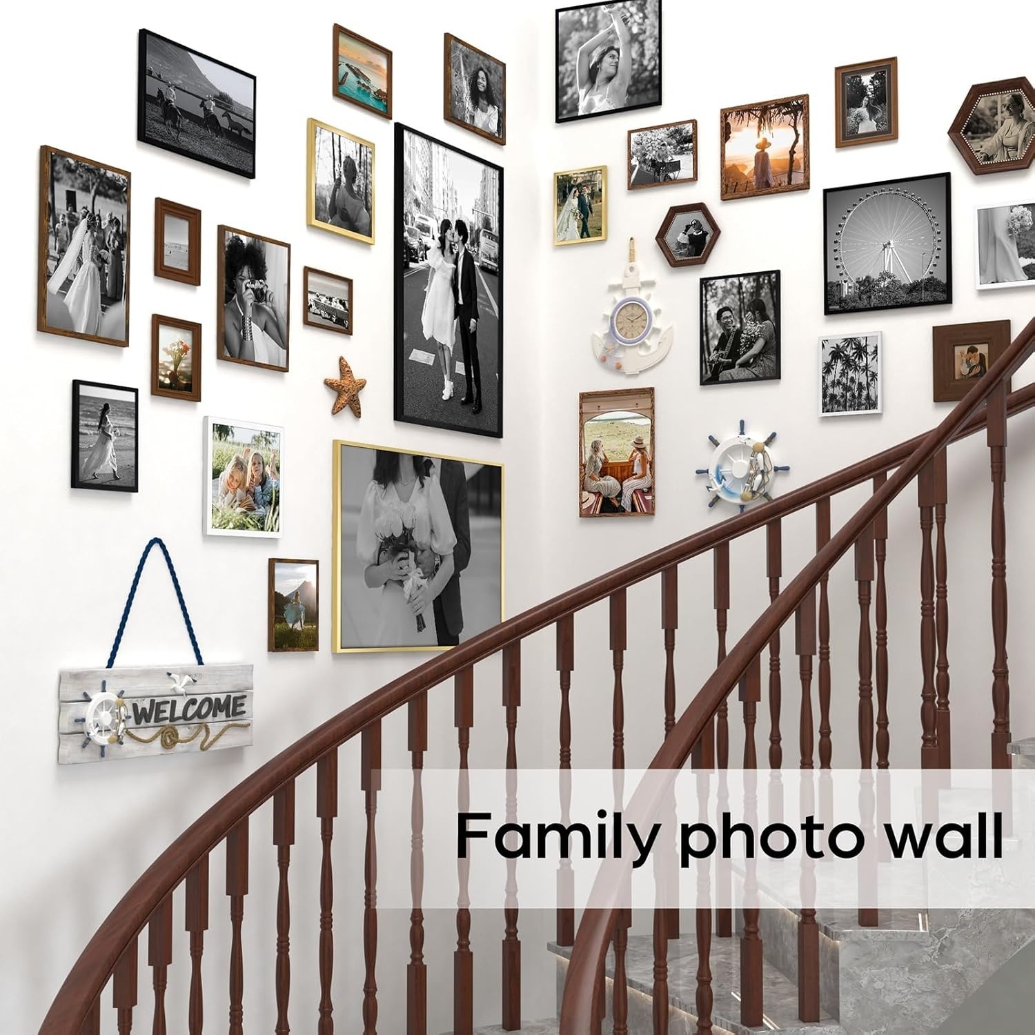 Black 8×10 Picture Frame Bulk, Multi 8 x 10 Photo Frames Set For Wall, 12 Pack