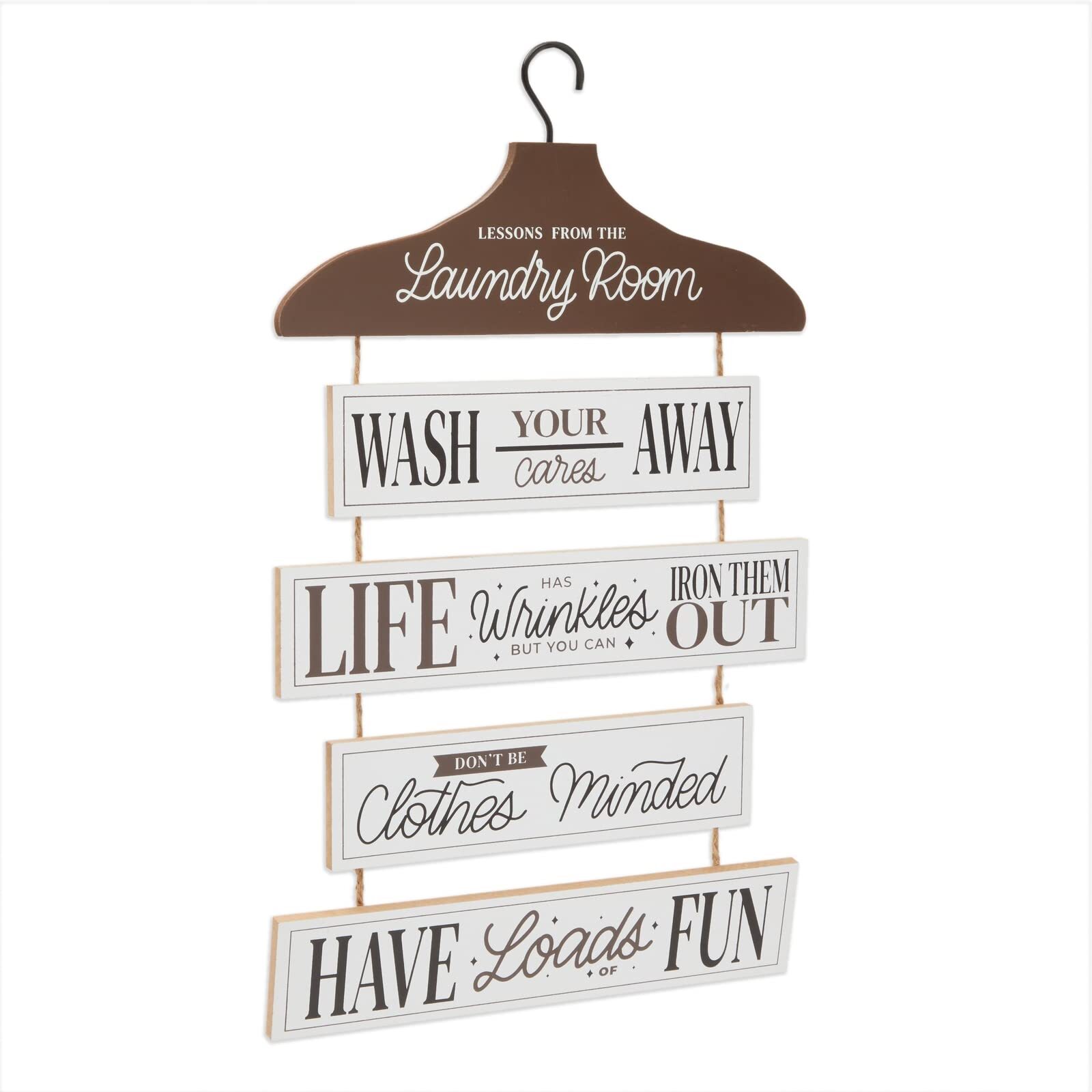 Lessons from The Laundry Room Sign Funny Hanging Wooden Wall Plaque Cute Laun…