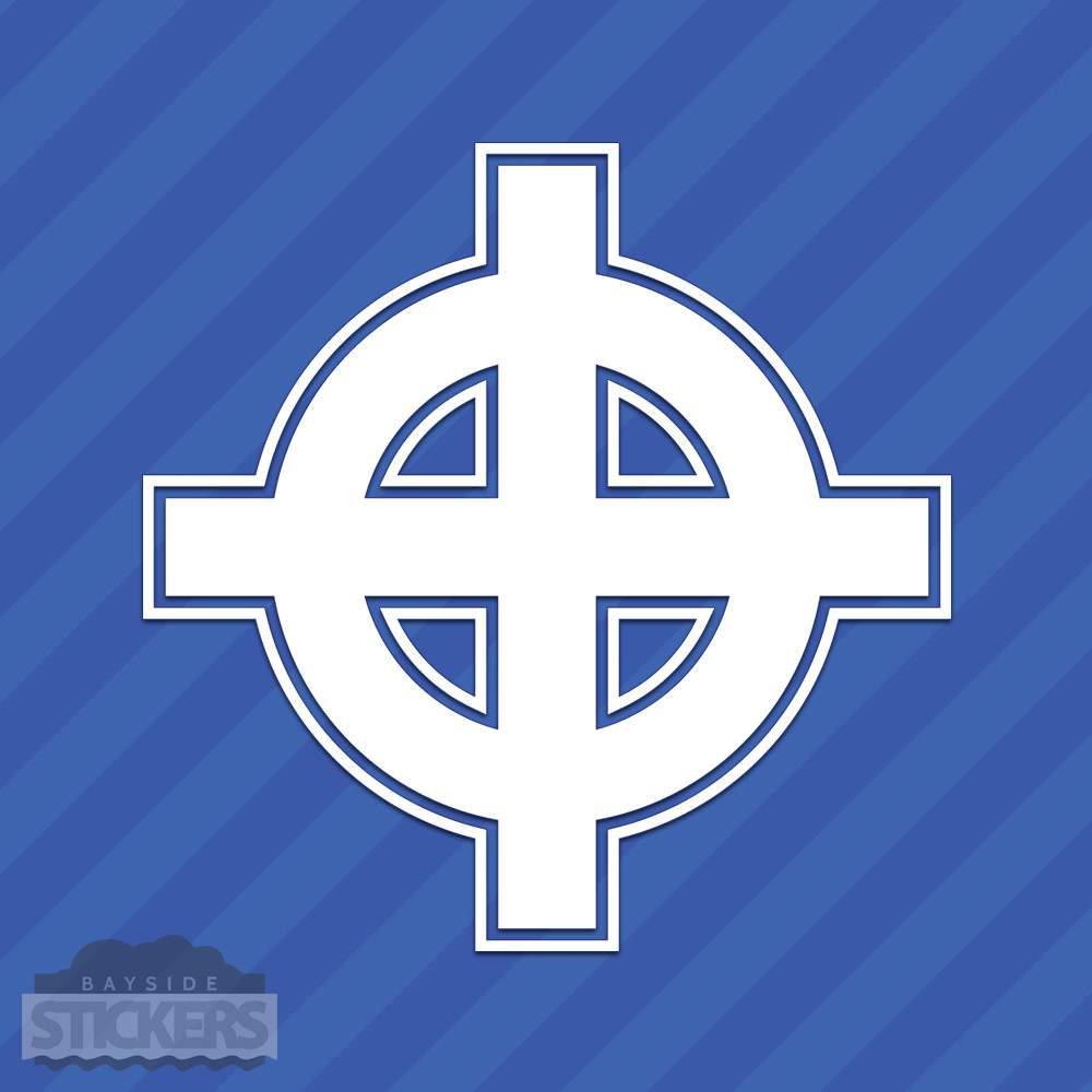 Celtic Cross Irish Vinyl Sticker Decal
