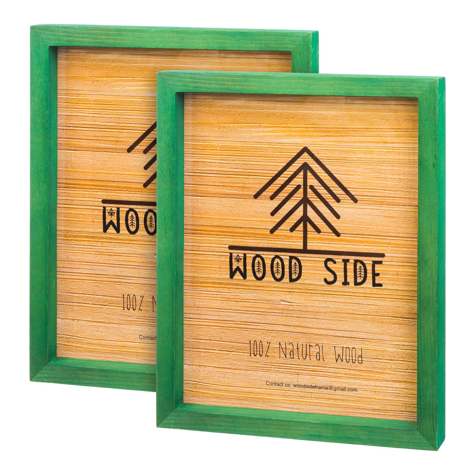 Rustic Colorful Wooden Picture Frames – Natural Solid Wood with Thick Borders
