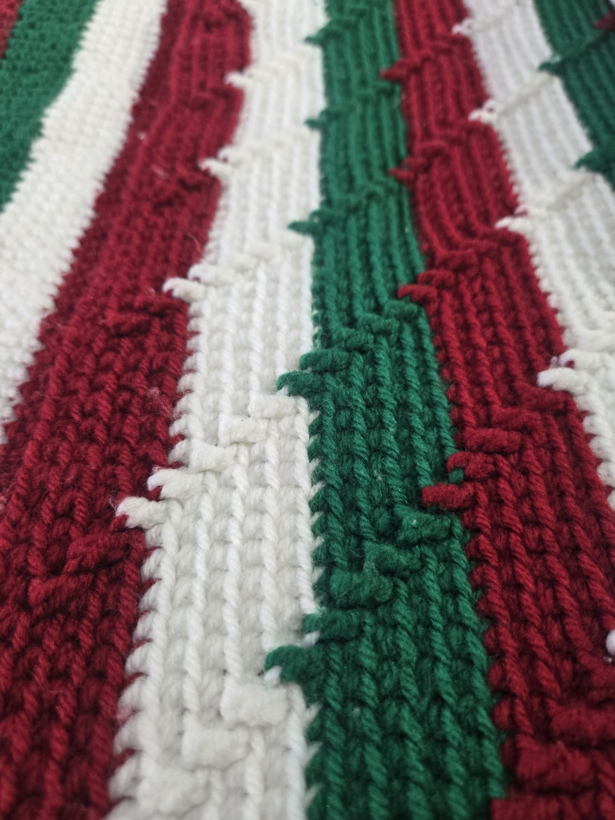 SALE!Crocheted Christmas/Holiday Afghan! Beautiful! Makes A Wonderful Gift!