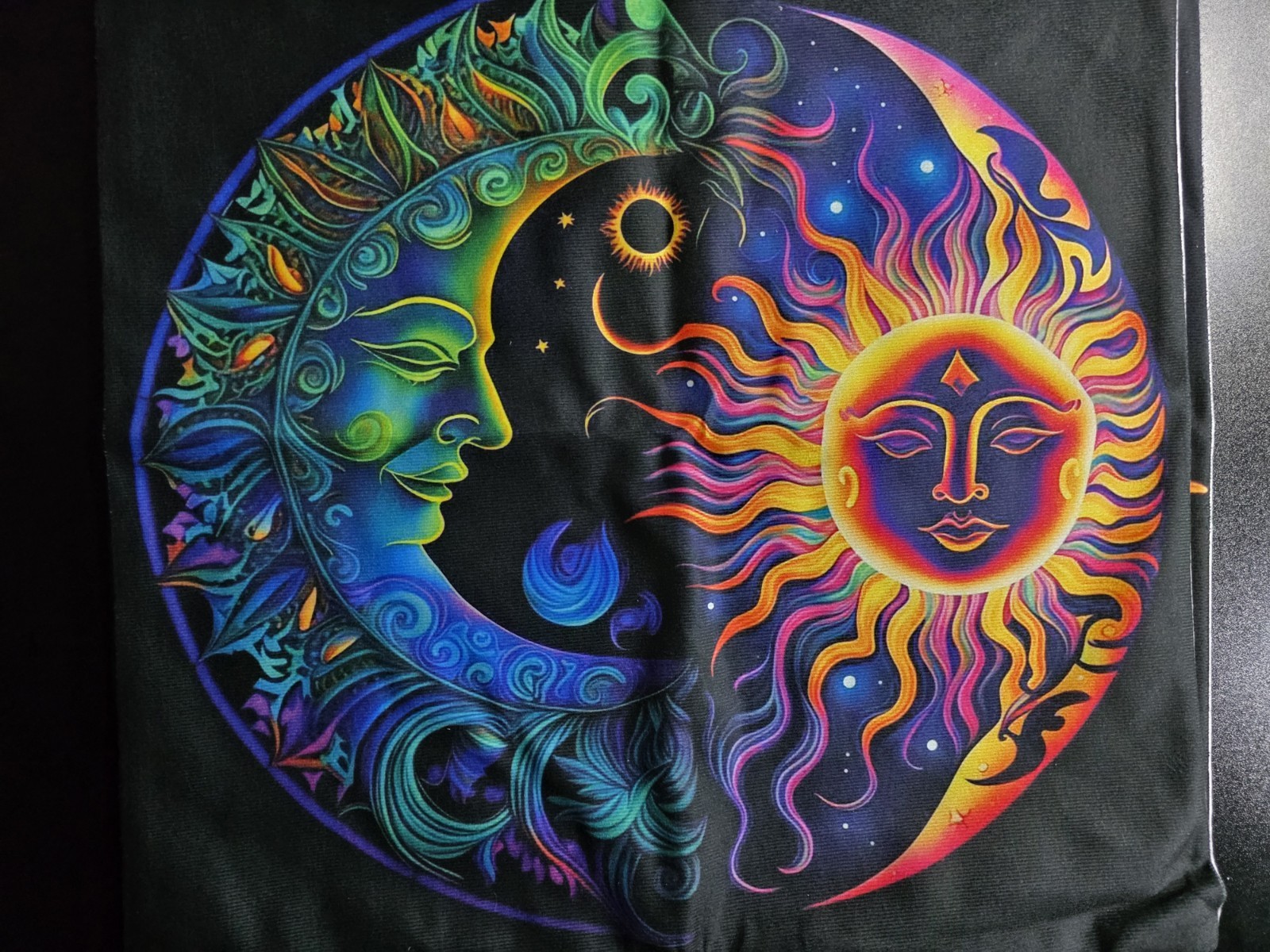 Sun & Moon Multicolor Bohemian Mystical Couch Pillow Cover 4pc Set 18×18