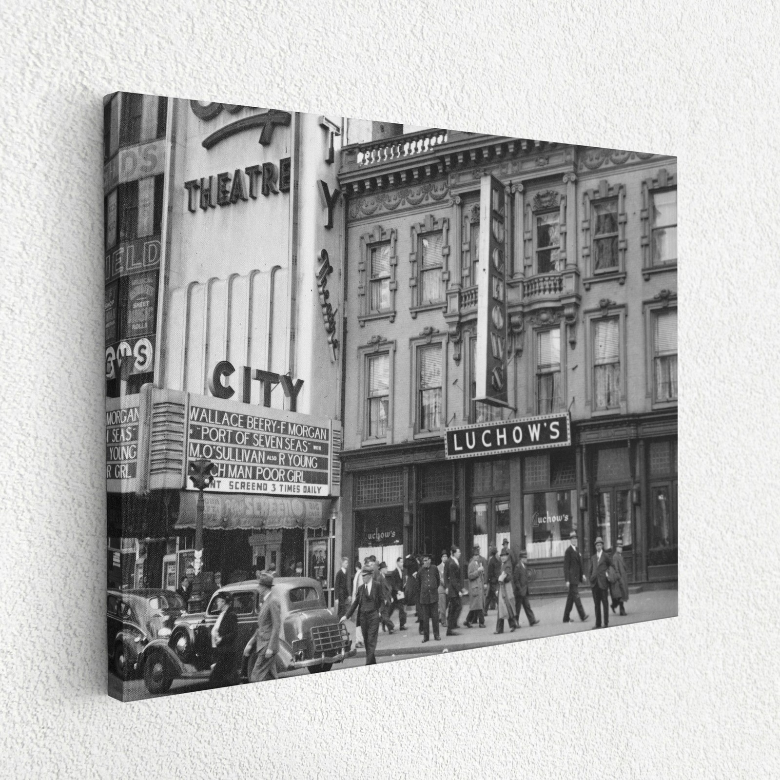 1938 Luchow’s Restaurant, 14th Street NYC 12″ x 16″ Canvas