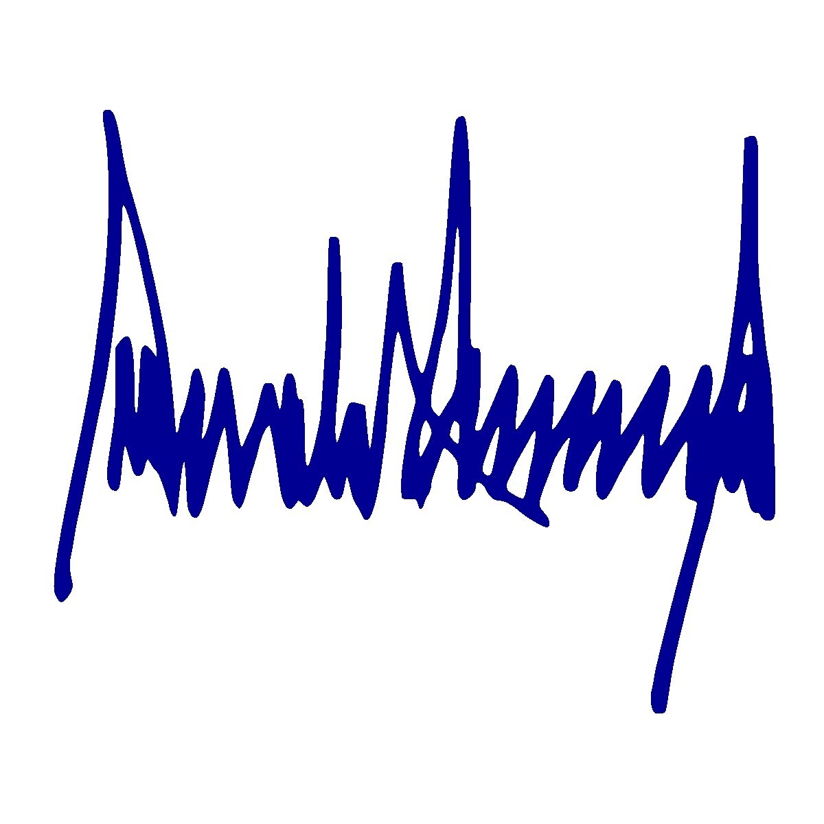 President Donald Trump Signature Decal, Trump Autograph decal, MAGA, USA patriot
