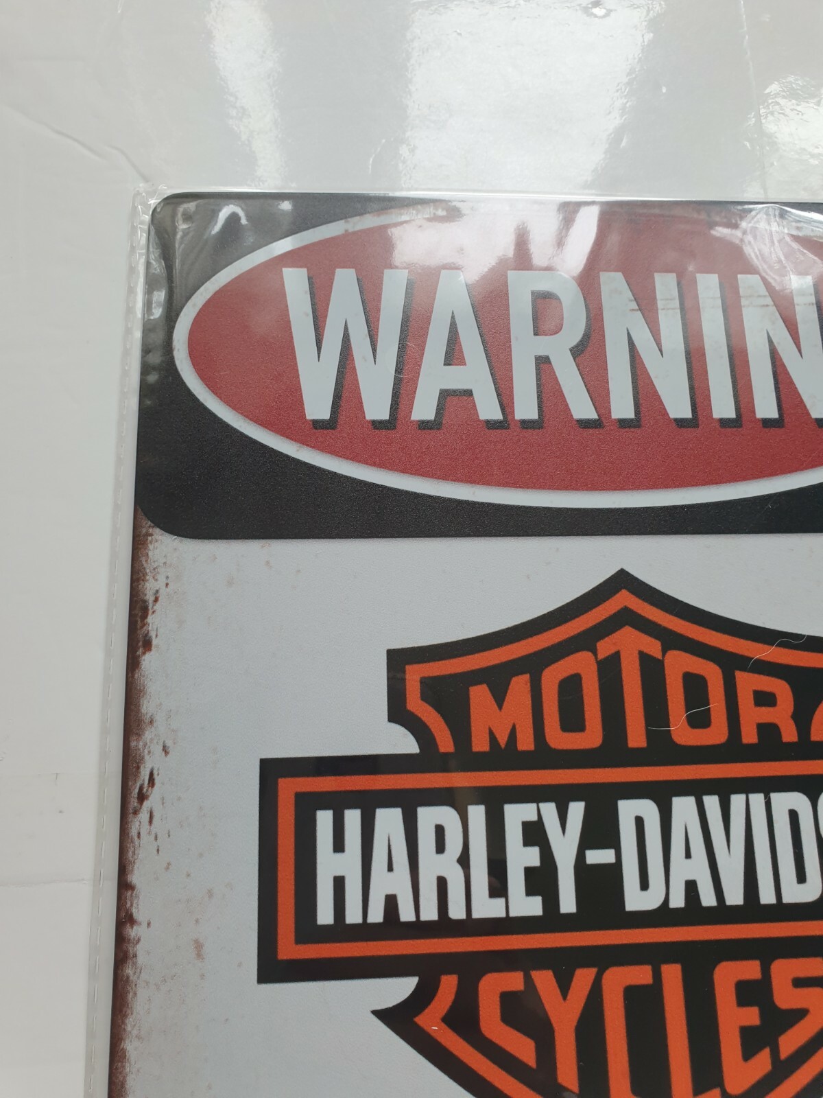 Harley Davidson Parking Only Metal Plaque Garage Man Cave Motorcycle FREE P&P