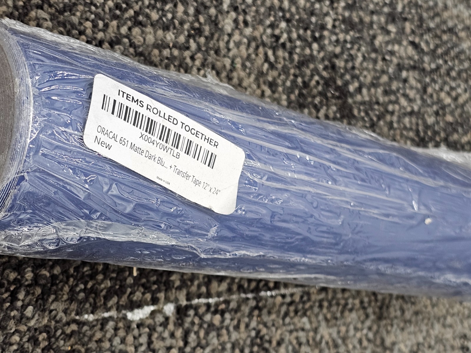 ORACAL 651 Matte Dark Blue Permanent Adhesive Craft Vinyl 12″ x 24″
