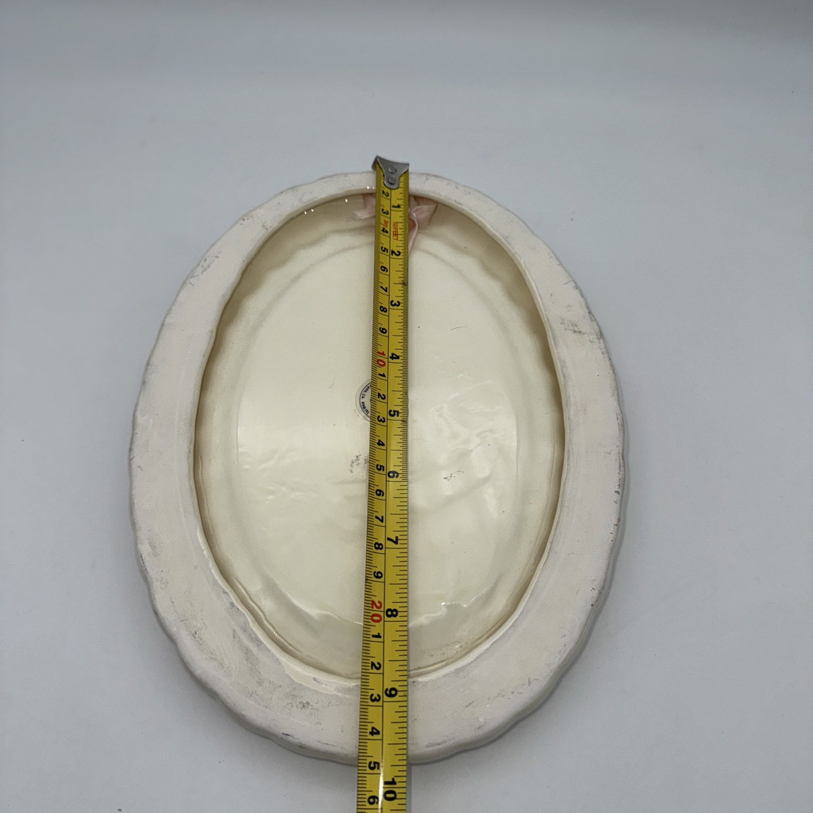 Ceramic Floral Oval Hand Painted Home Décor Bless House Plaque Artistic Gifts
