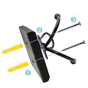 Wall Hooks for Hanging, 2 Pack Farmhouse Towel Hooks for Bathrooms Wall Mounted,