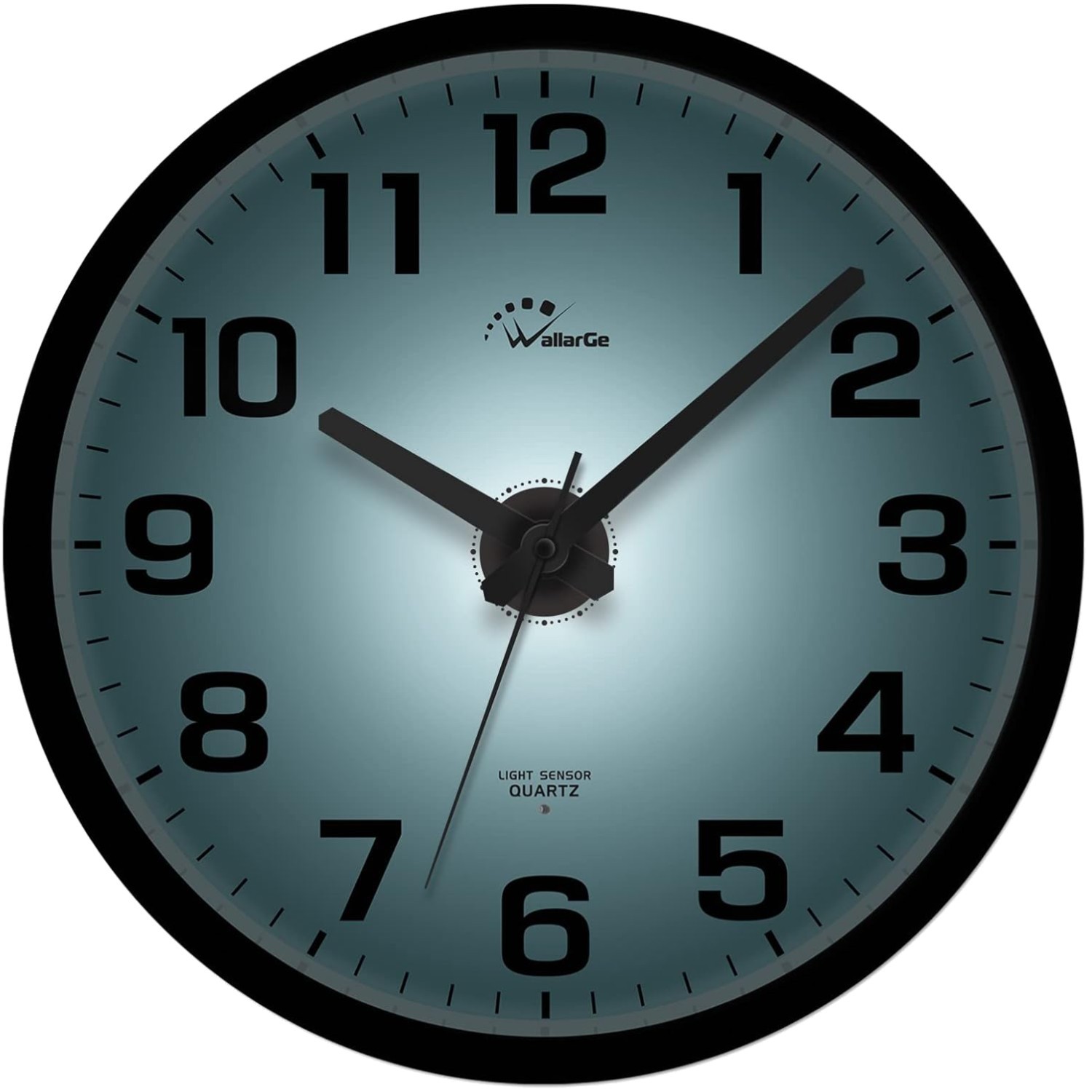 Battery Powered Glow-in-the-Dark Wall Clock – Silent 12 Inch Digital Timepiece