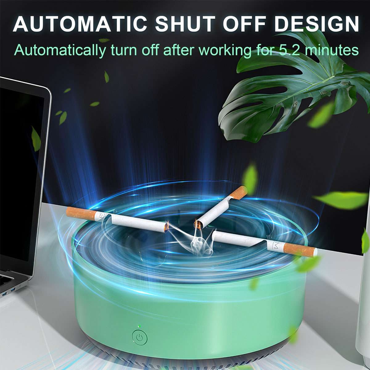 2 in 1 Multifunctional Smokeless Ashtray Purifier Ashtrays with Filter Purifier