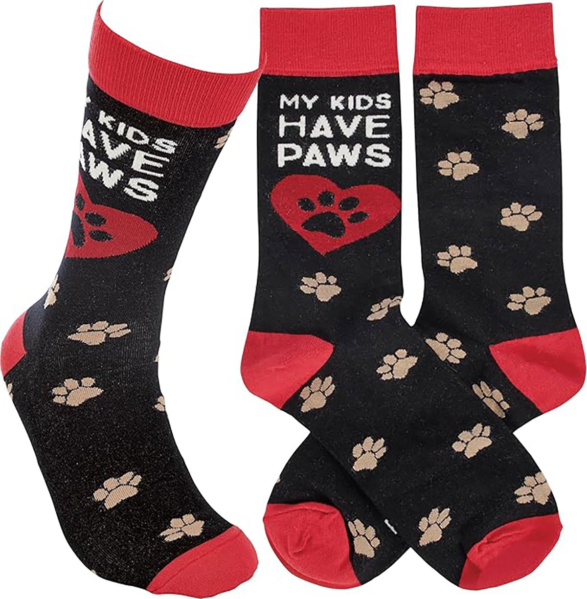 Primitives by Kathy – My Kids Have Paws Unisex Socks, One Size