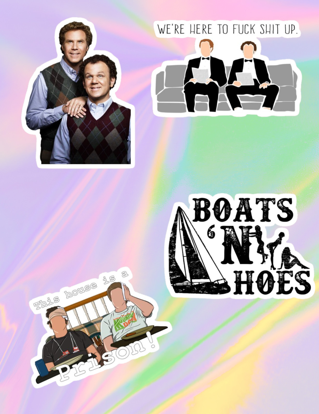 Step Brothers 2000’s Movies 4pc Sticker Pack