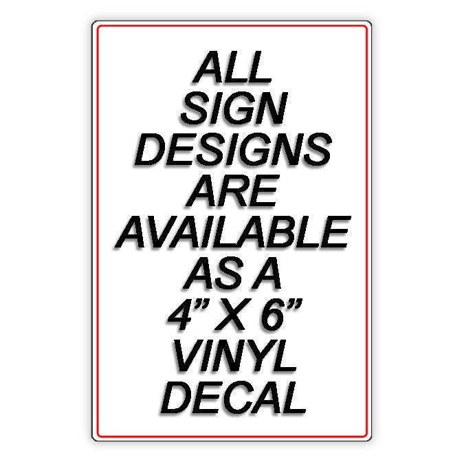 Do Not Enter Trucks And Vans 2Wd Vehicles Will Get Stuck Sign / Decal / Dn14