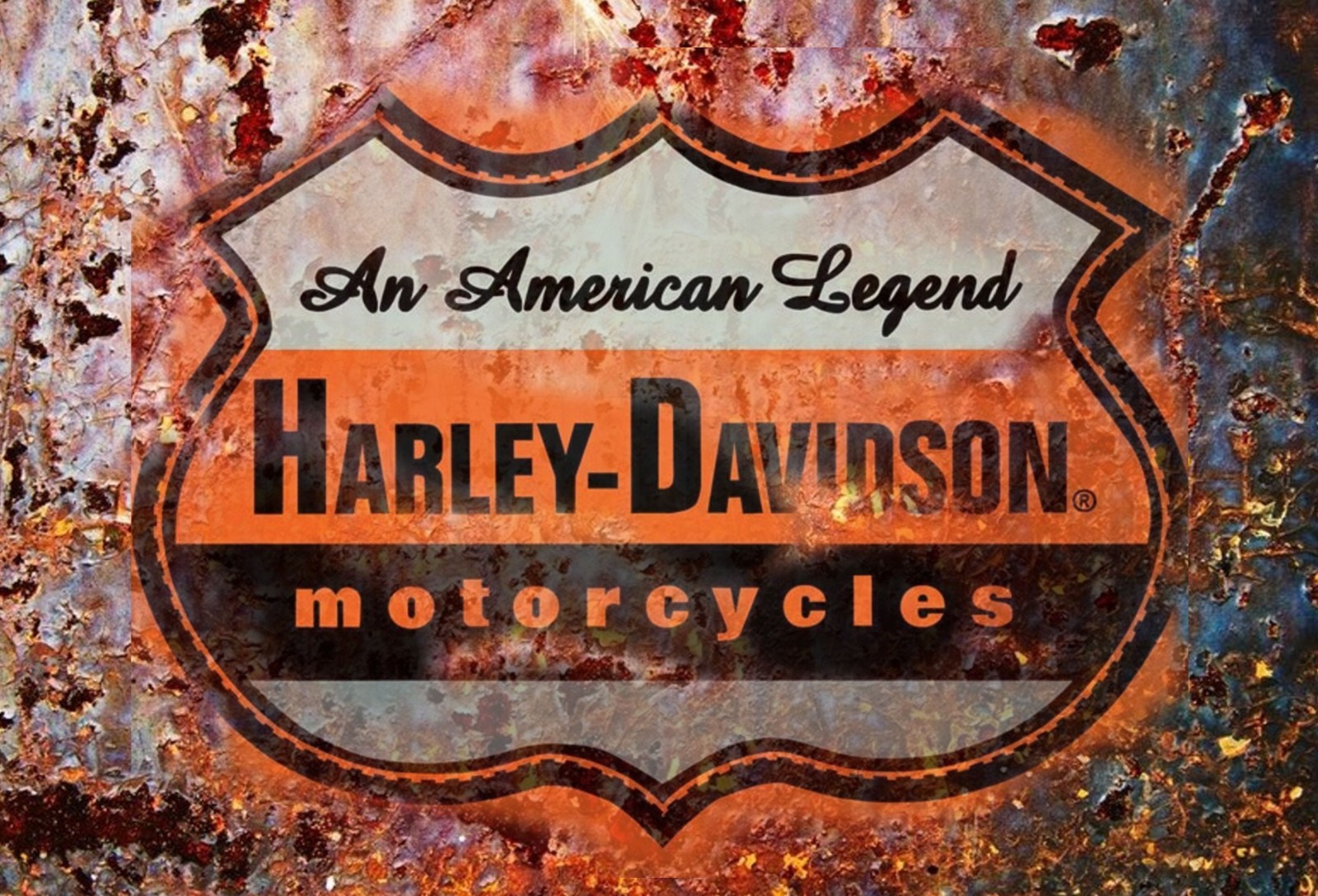 Vintage Harley Davidson Sign up to 12 x 18″ All Metal Tin Sign Retro Art