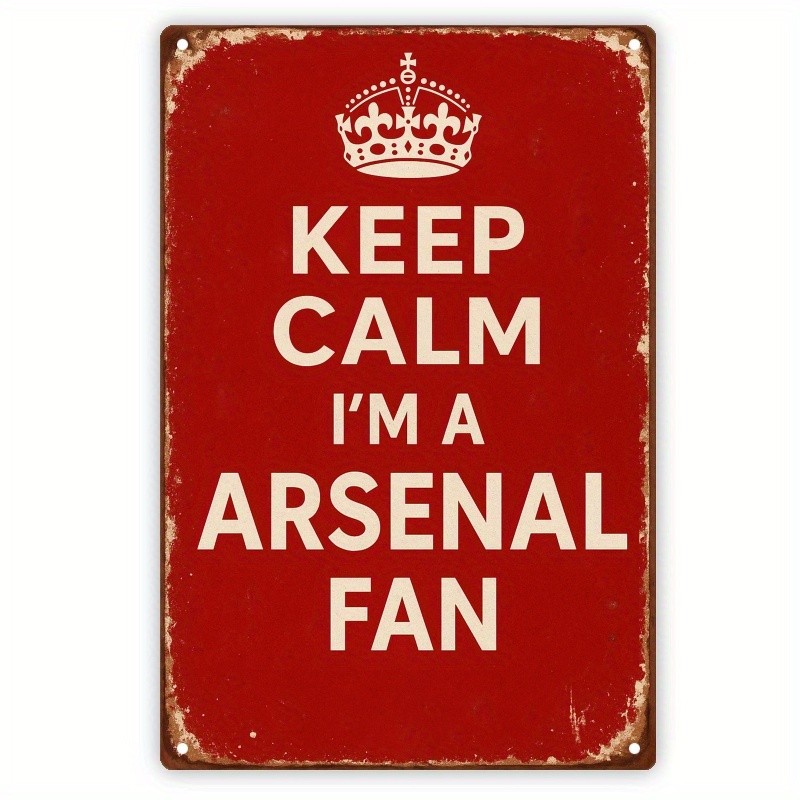 2D Flat – 2D Graphic Design, a 7.8X11.8 Inch Arsenal Style Metal Sign