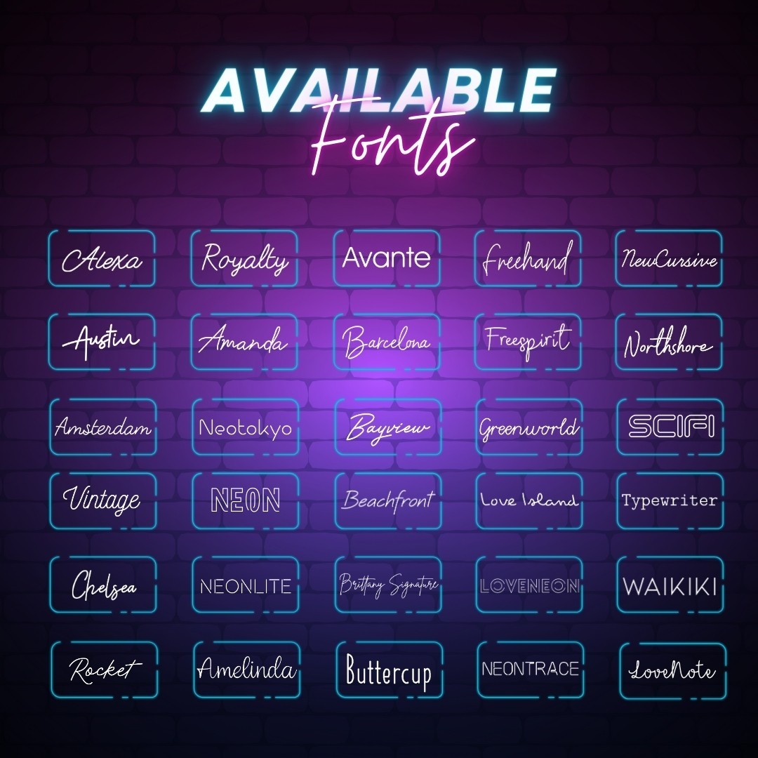 Custom Name Glow Sign | Aesthetic Neon Sign| Minimalist Custom LED Sign
